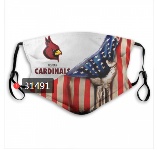 NFL 2020 Arizona Cardinals #95 Dust mask with filter->nfl dust mask->Sports Accessory